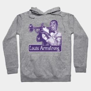 Louis Armstrong Portrait Hoodie